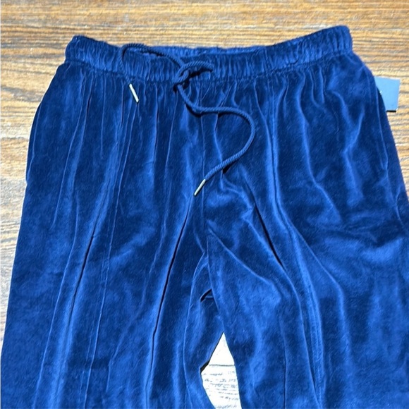 Navy Velour Tracksuit with Hoodie - Picture 4 of 10